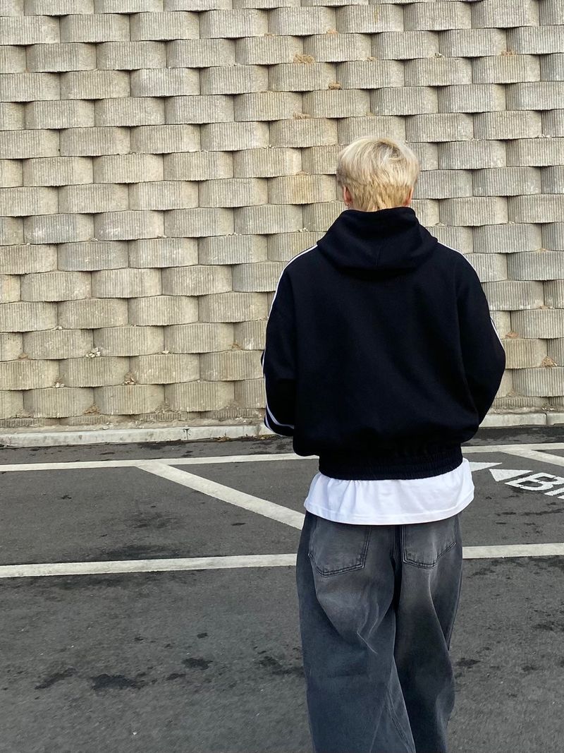 Brush denim balloon pants 2C