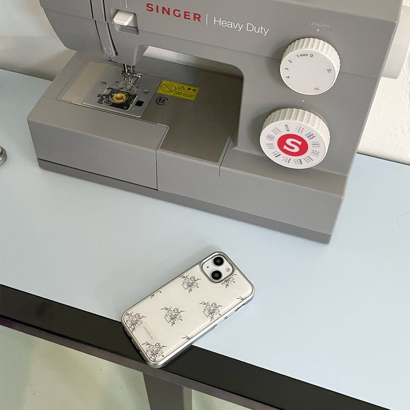 [MADE][Epoxy Bumper Case] Vintage Flower Case