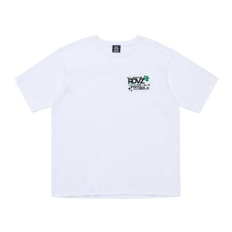 RDVZ（ランデブー）の「ステイラッキーT　ホワイト（トップス）」