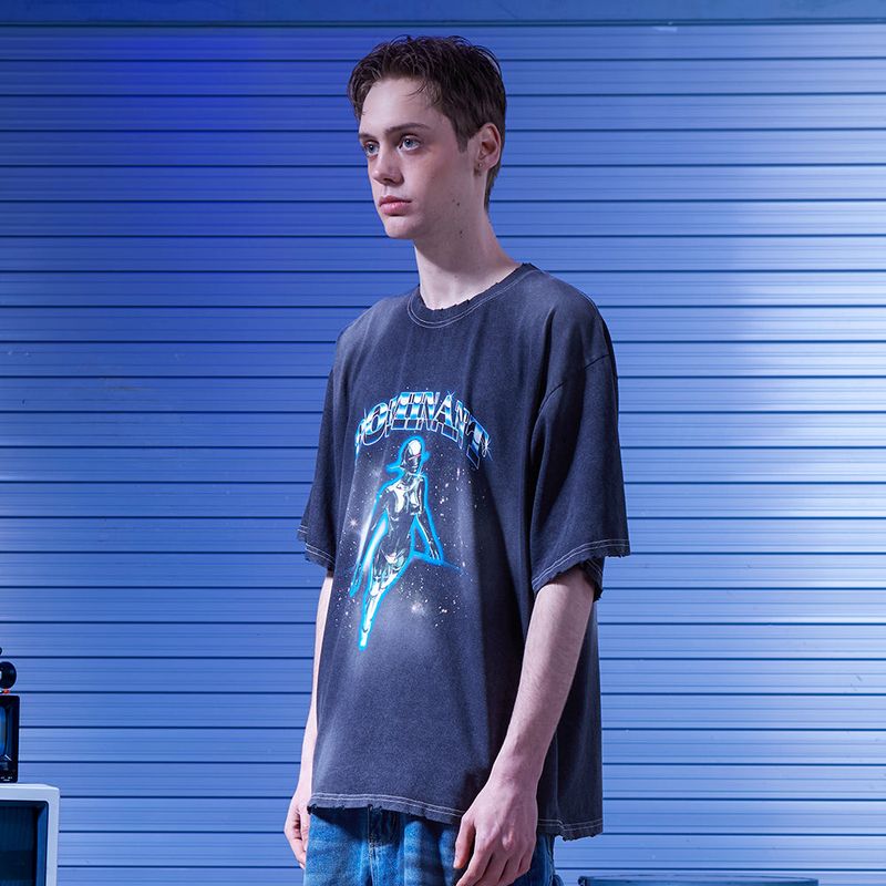 Spacemood Washing tshirts_BLACK