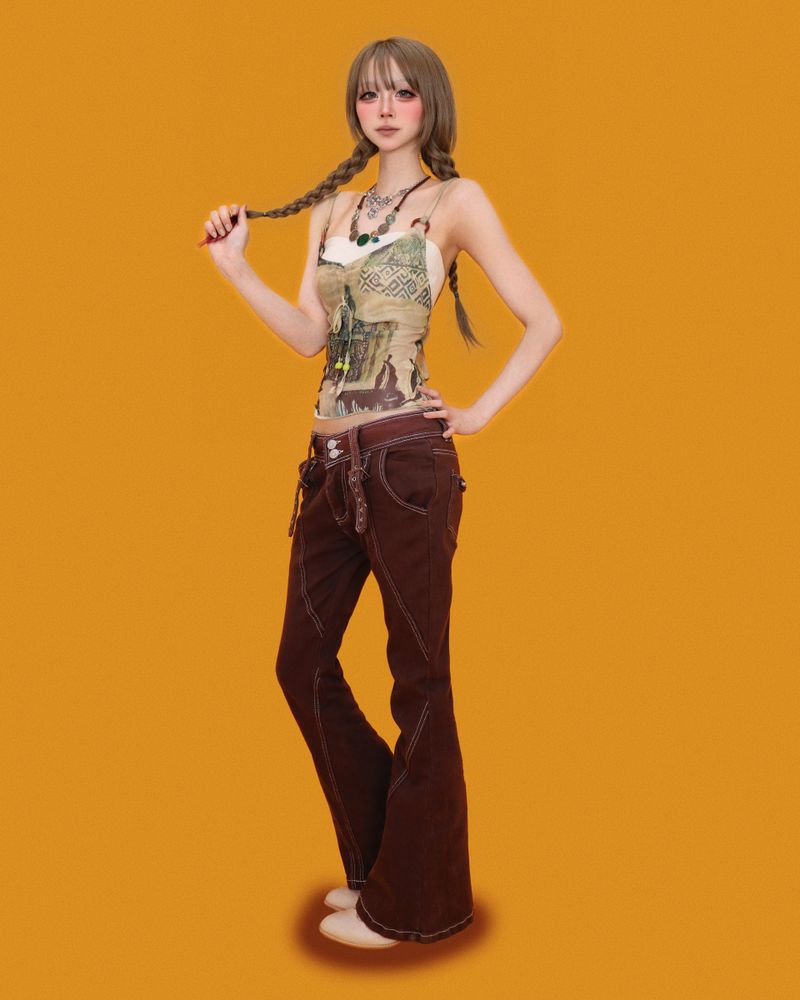 green-tea latte sleeveless