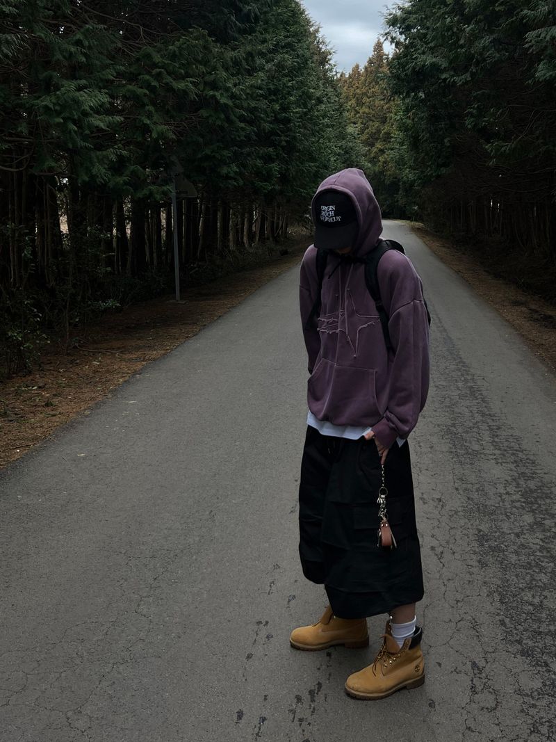 Double Star Pigment-Dyed Hoodie (2 Colors)