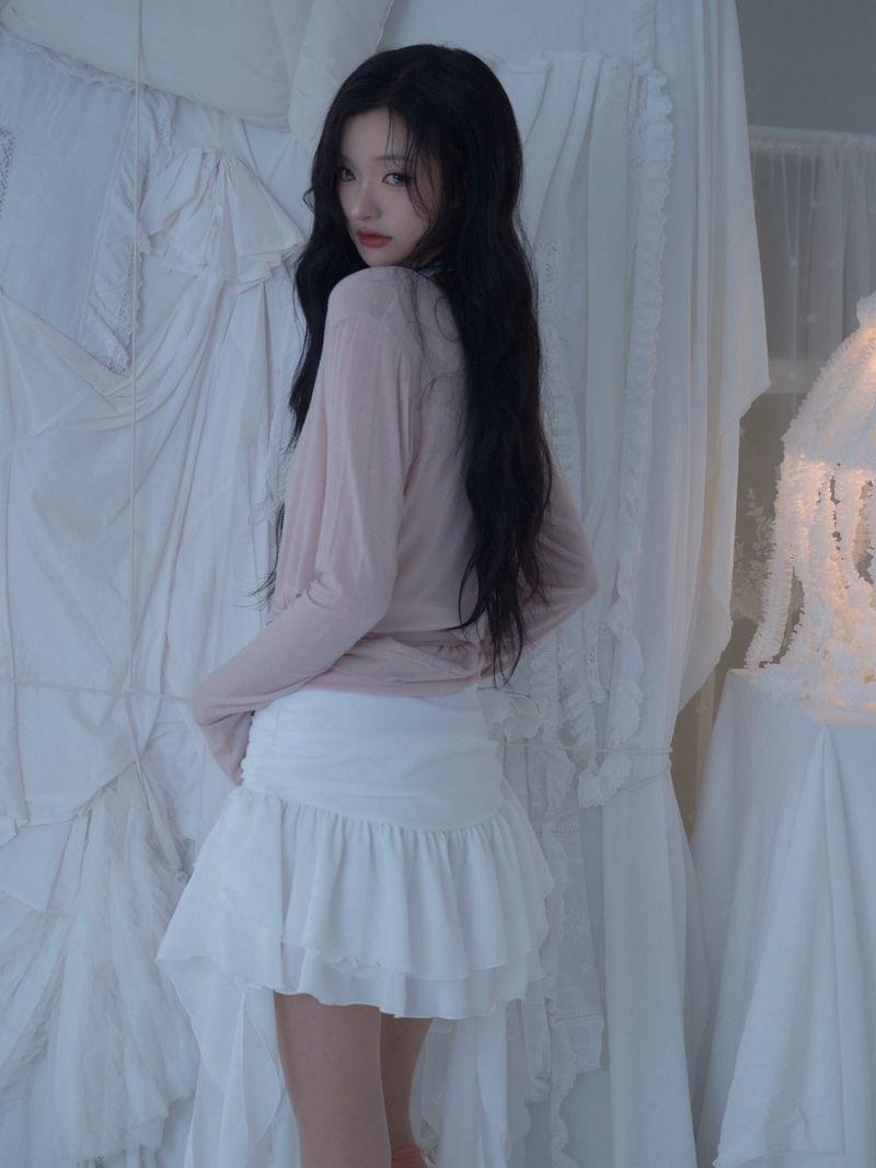 Swan Sheer Wrap Cardigan