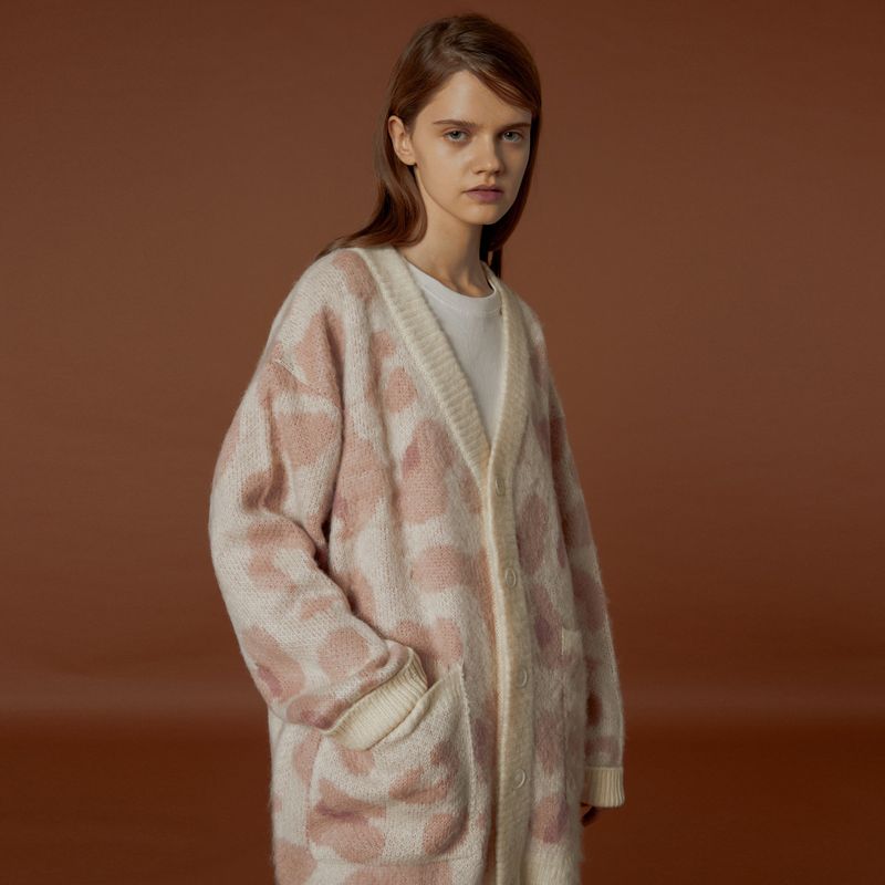 WaiKei（ワイケイ）の「Mohair Leopard Cardigan（）」