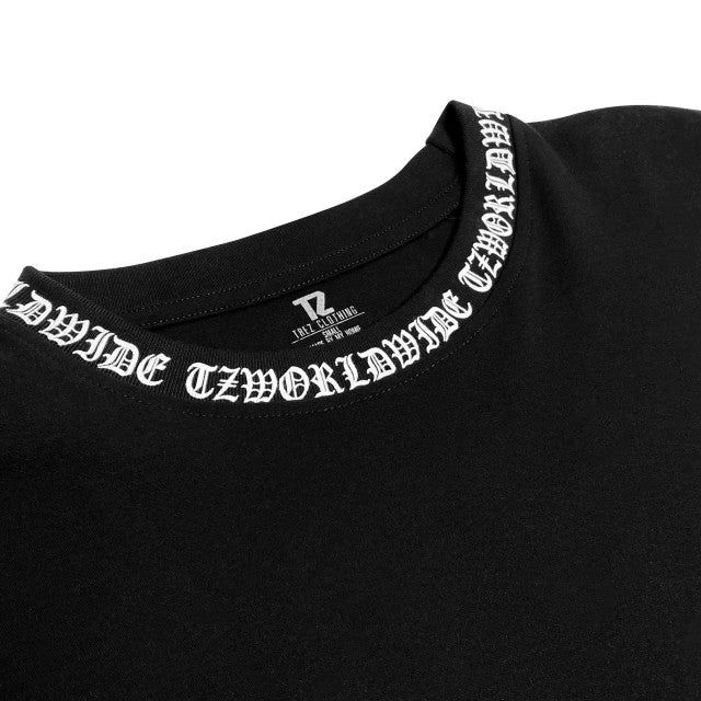 TZ RIB OVERSIZED TEE BLACK
