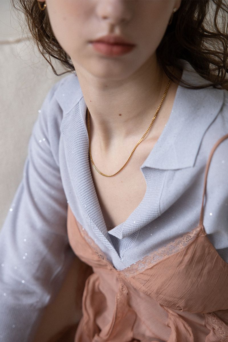 [Set] Gold and silver 2 chain necklace