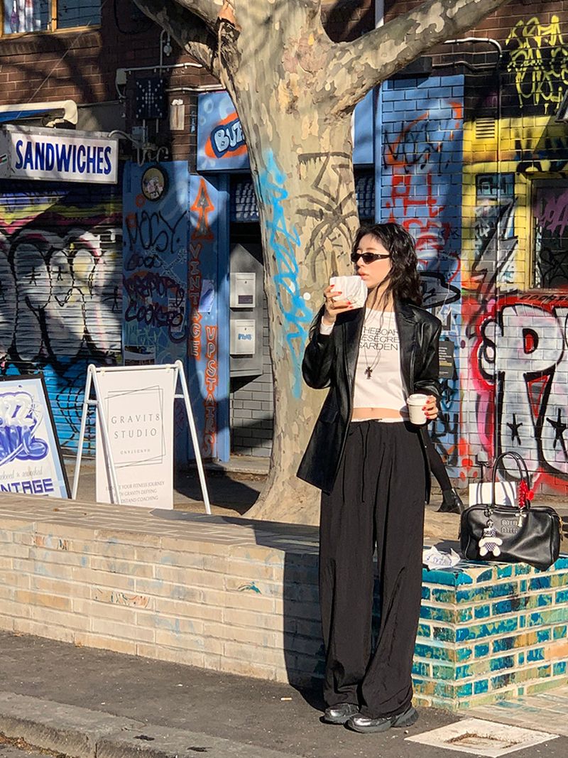 TRENDY APPAREL（トレンディー アパレル）の「[MADE] Onz Classic Vegan Leather Jacket（Jackets/Outerwear）」