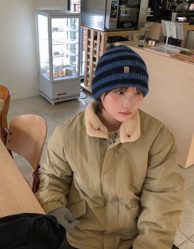 BAON（バオン）の「Kemat Stripe Knit Beanie（Hats）」