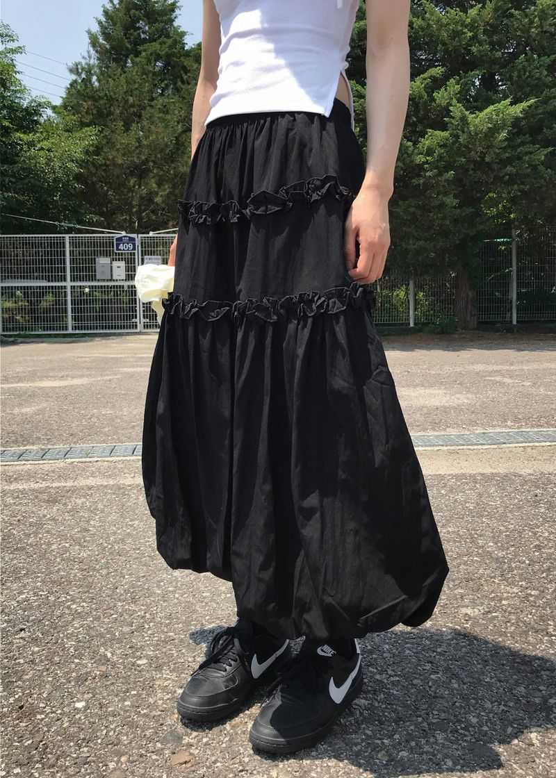 FRILL PUFF SKIRT