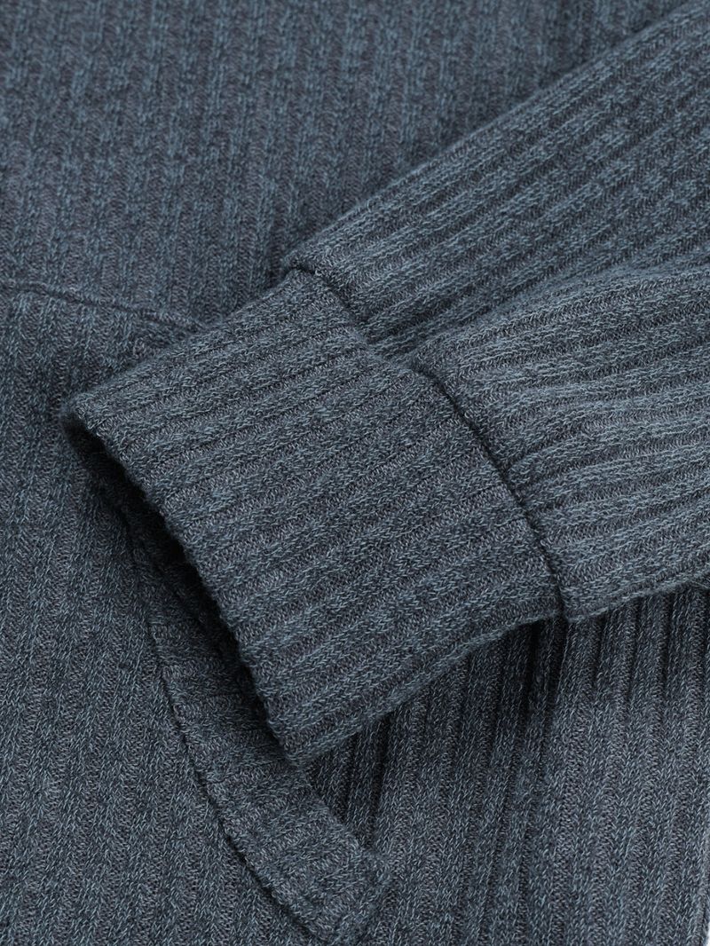 Henley neck crop hoodie