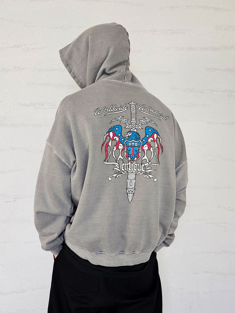 VENTIQUE Pigment Sword King hoodie 2colors