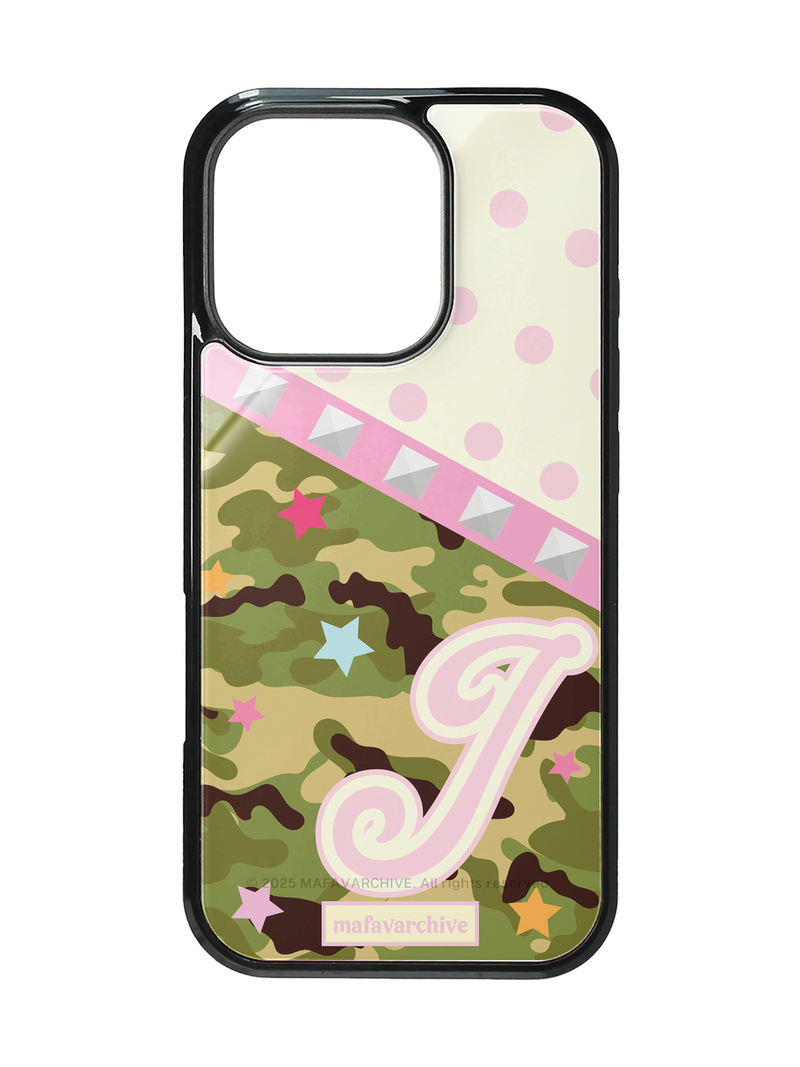 stud belt camo glass case