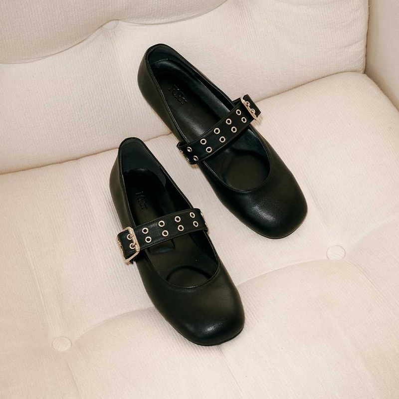 Eyelet Strap Maryjane - 3color