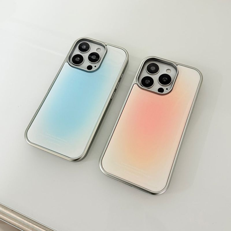 [MADE] silver blusted epoxy bumper case - ice soda