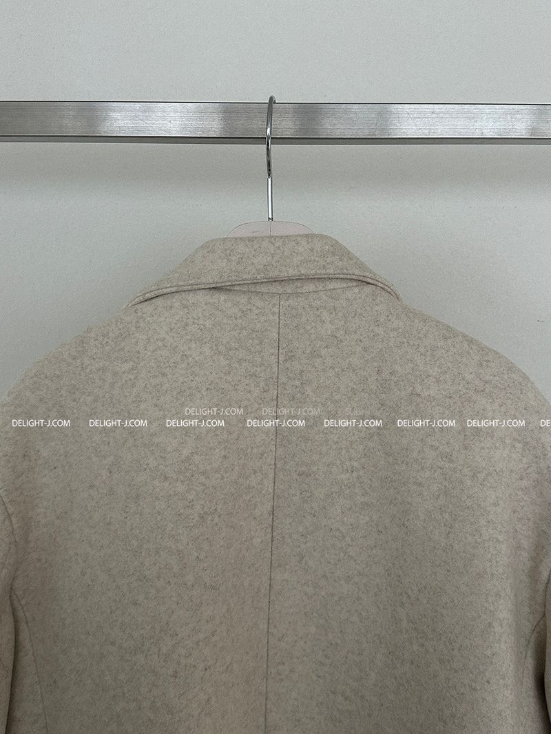 Boxy Oversized Fit Quilted Wool Jacket