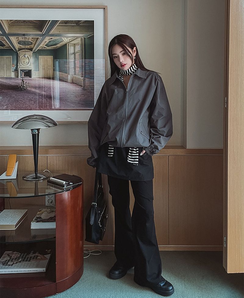(UNISEX)ショールウィンドジャケット
