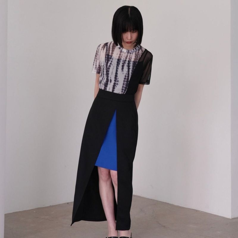 Uenui(ウニュイ)の「layered slit skirt(Skirts)」