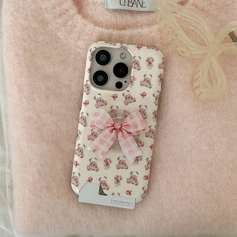 [Mademoment] pink bear acrylic smart tok