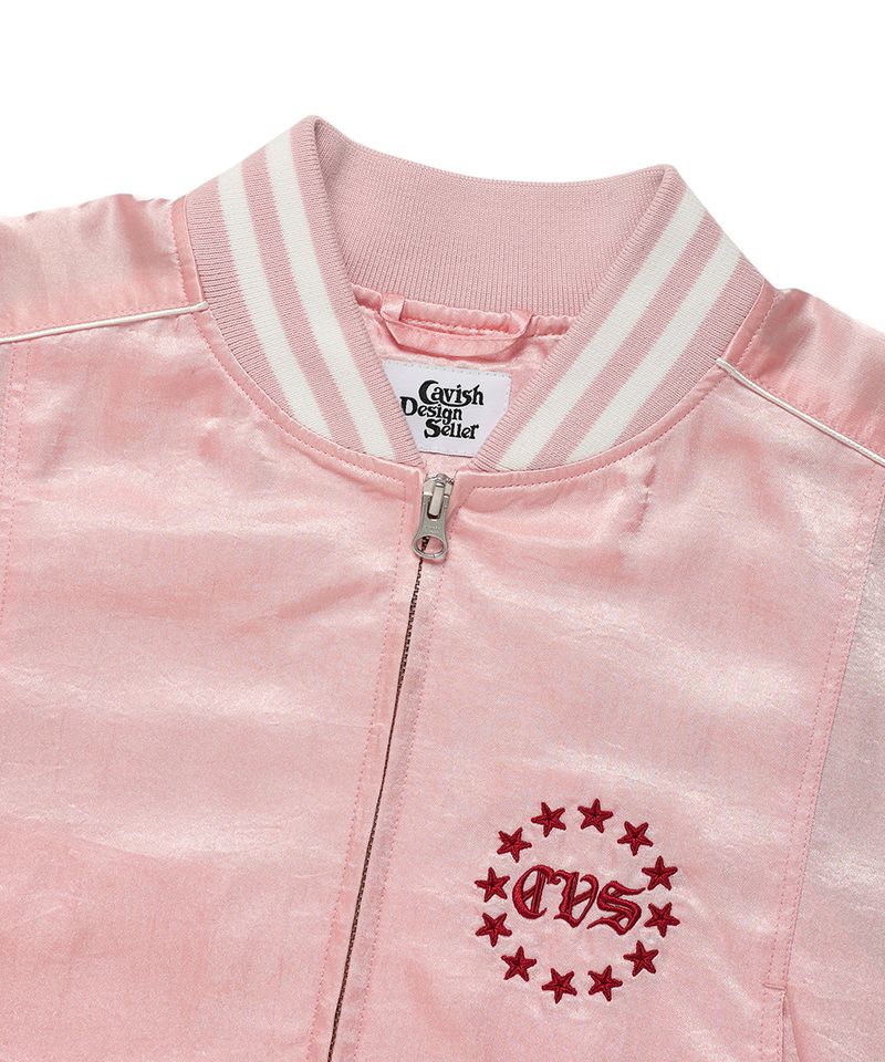 W SIDELINE BOMBER JACKET PINK(CV2ESFB963A)