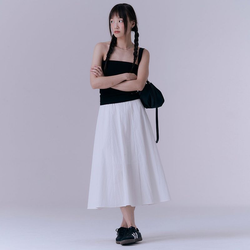 SILN（シルン）の「Essential flare skirt (WHITE)（Skirts）」