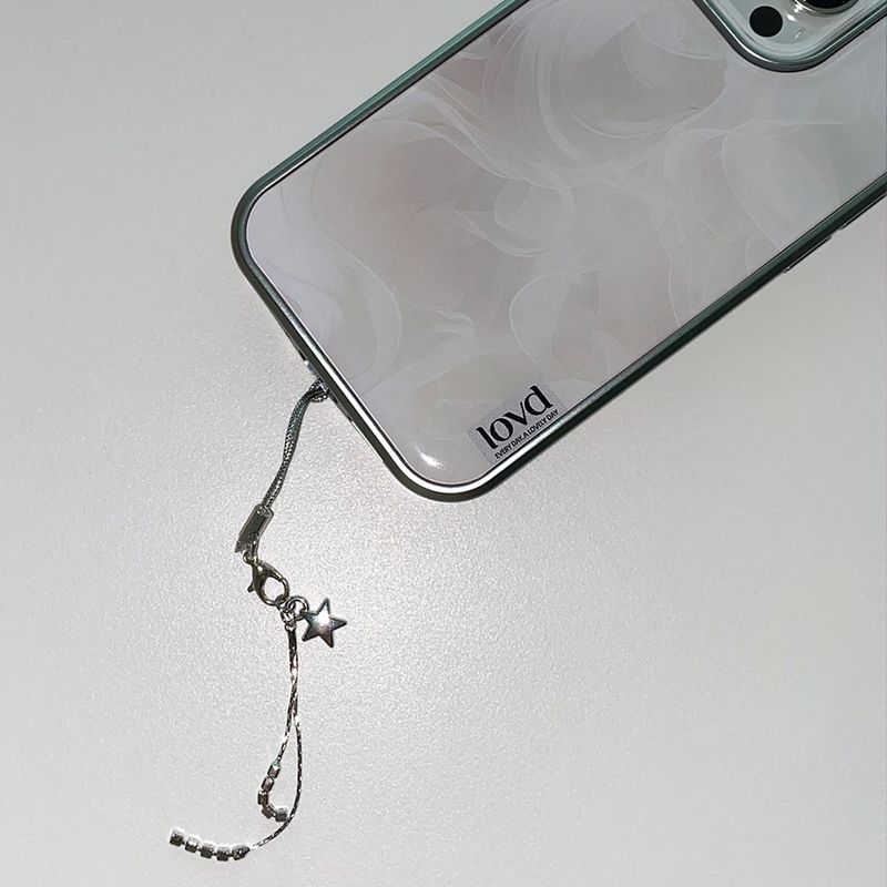 [MADE] VINTAGE FRILL PHONE CASE (epoxy silver bumper)