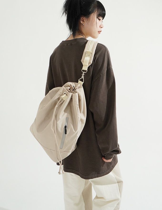 Mini Pouch String Bucket Bag