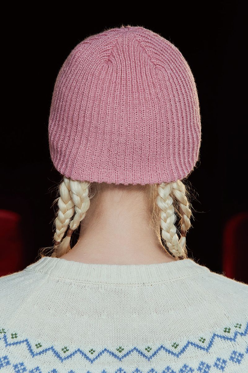 CLASSIC LOGO BEANIE / PINK
