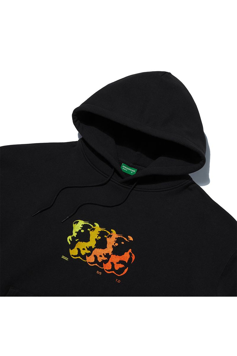 Flame Bear Hoodie_Black