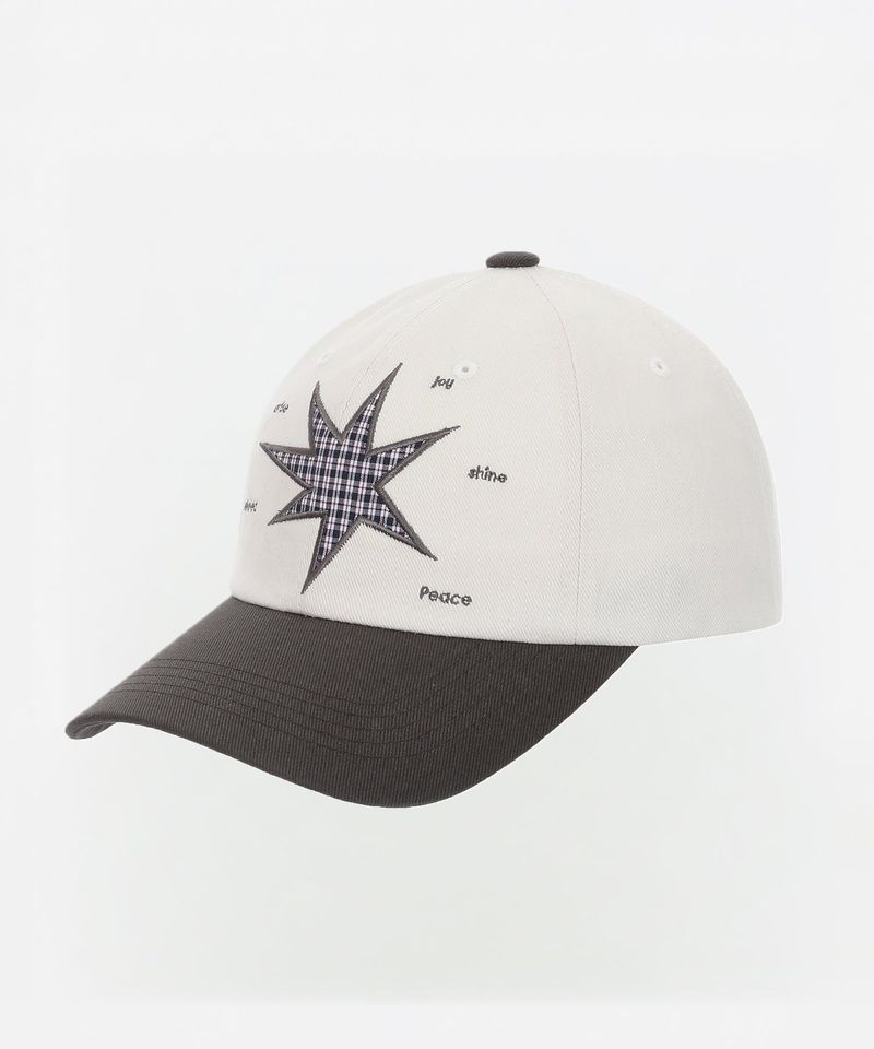 SPARK APPLIQUE BALL CAP [IVORY]