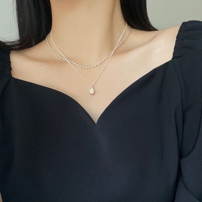 Blingmoon(ブリングムーン)の「Pearl Shell Layered Necklace(Accessories)」