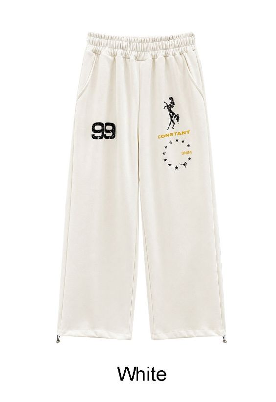 Ethan Horse Graphic Wide Pants