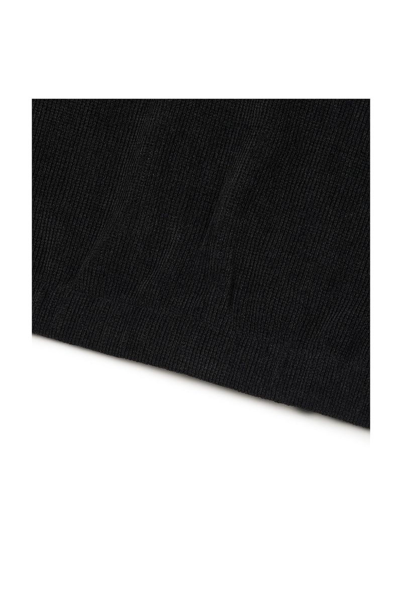 (BASE) MONO KNIT ZIP UP (BLACK)
