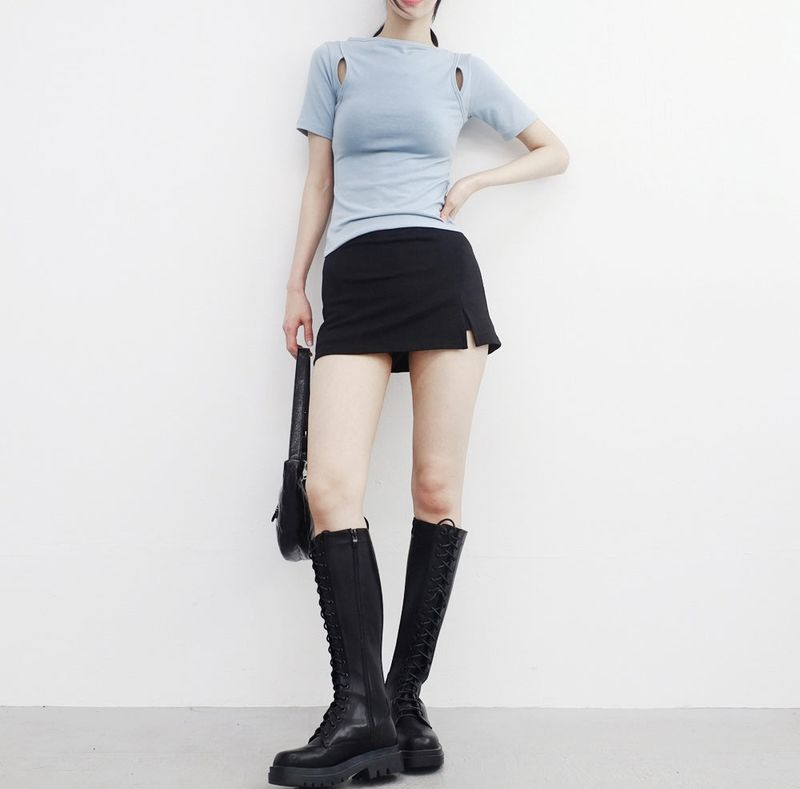 NONCODE（ノンコード）の「Komon slit short skirt pants（Pants）」