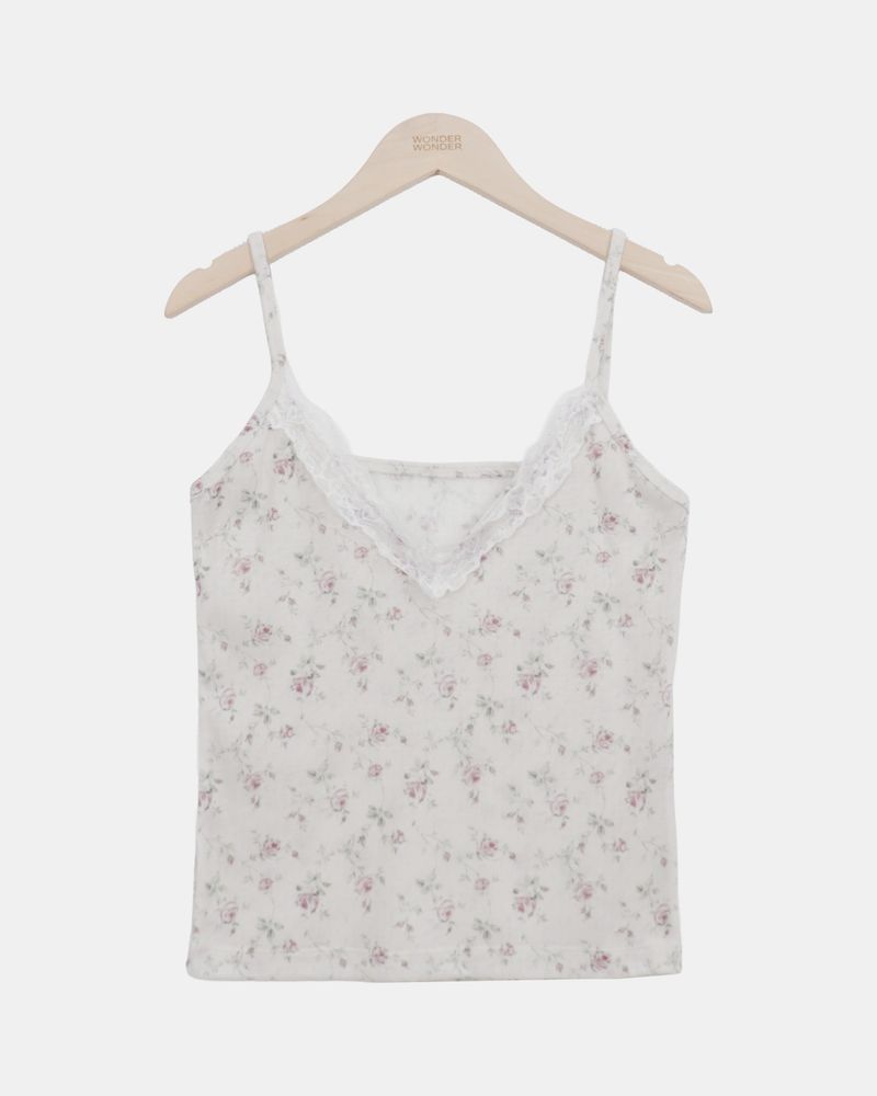 Eton Floral Strap Sleeveless Top