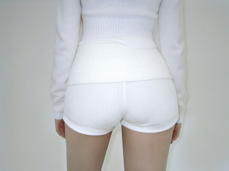 Drape velvet short-PT