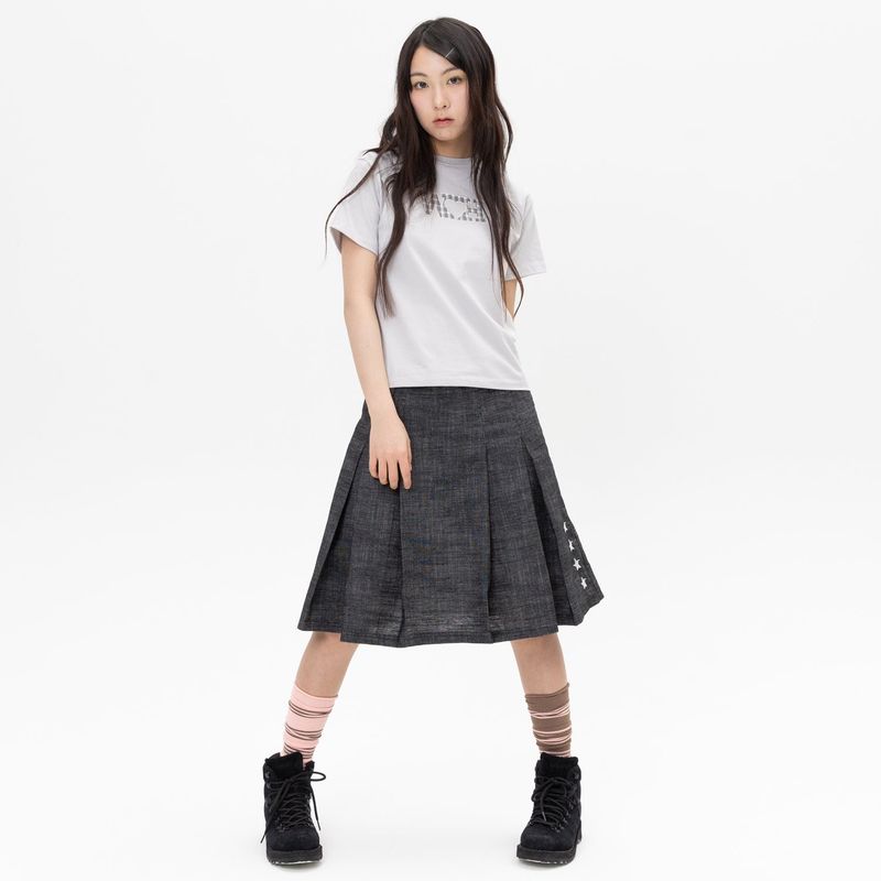WH Check Patch Tee - Grey
