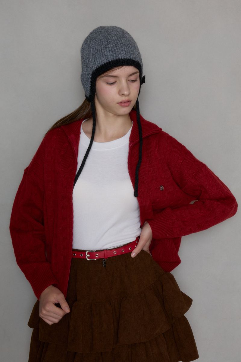 COZY BREEZE KNIT ZIP-UP