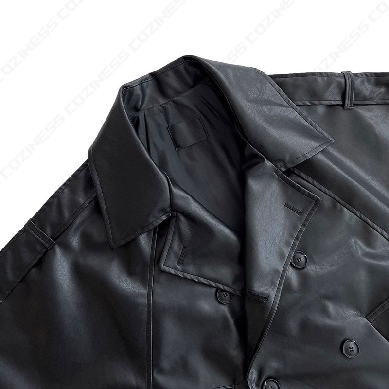 GM leather balloon short jacket (1 colors)