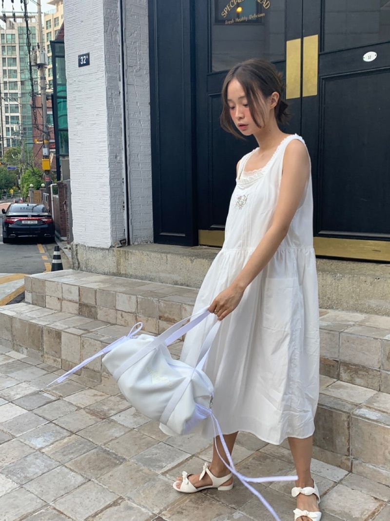bitteschon ribbon ballet bag