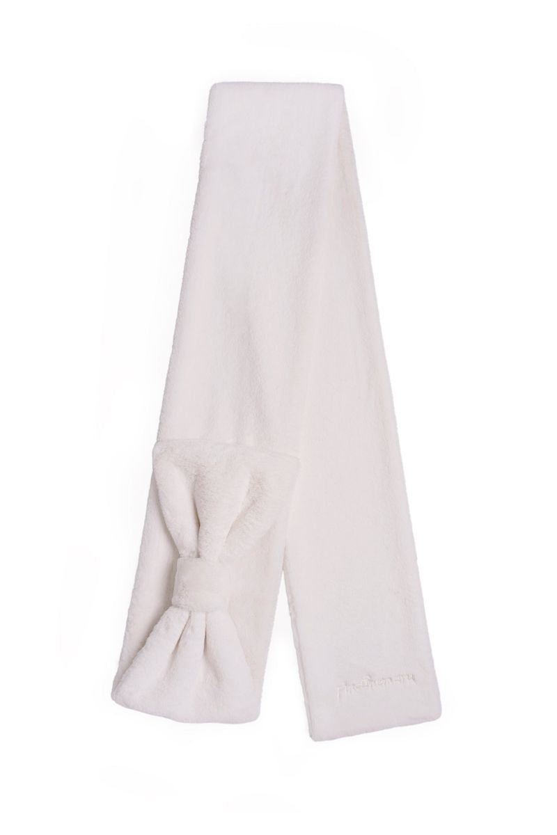 Ribbon Muffler_Fur ivory