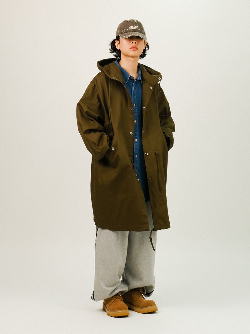 LAB Overfit Hood Fishtail Field Jacket