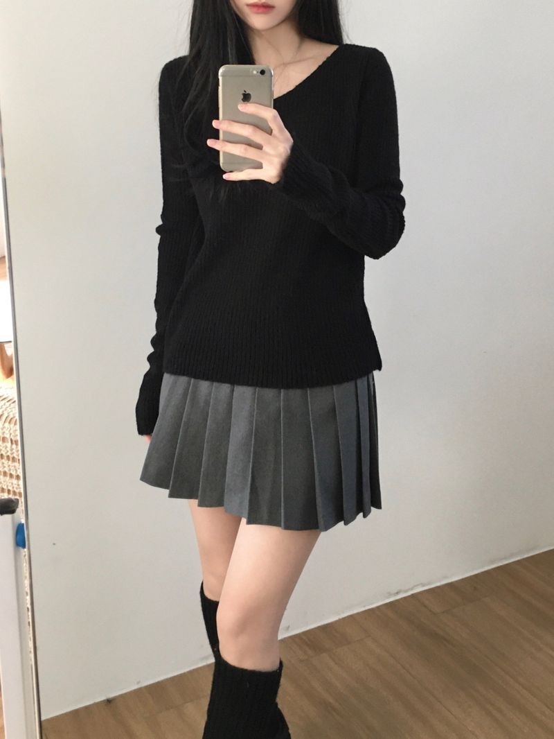 Basic Two-Way Knitwear (3 colors)