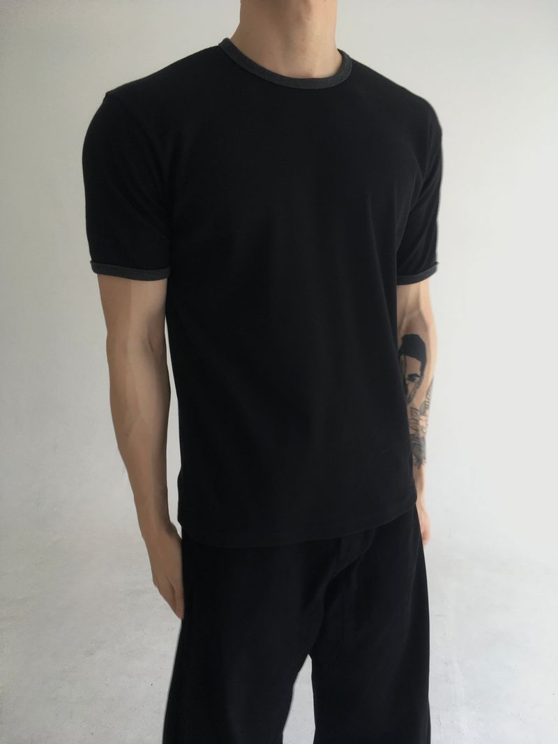 waffle ringer short sleeve(3colors)