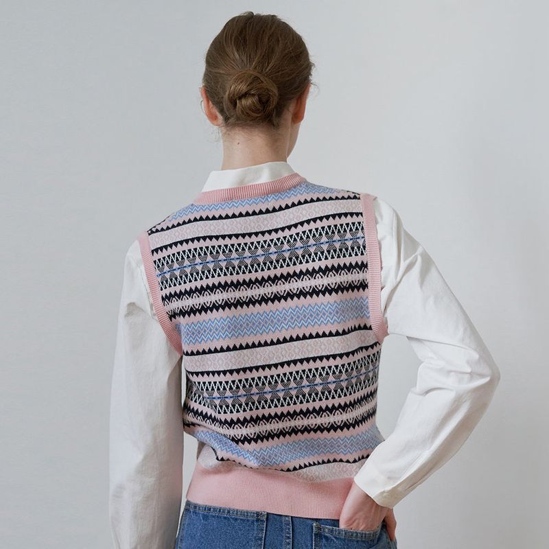 Indie jacquard vest