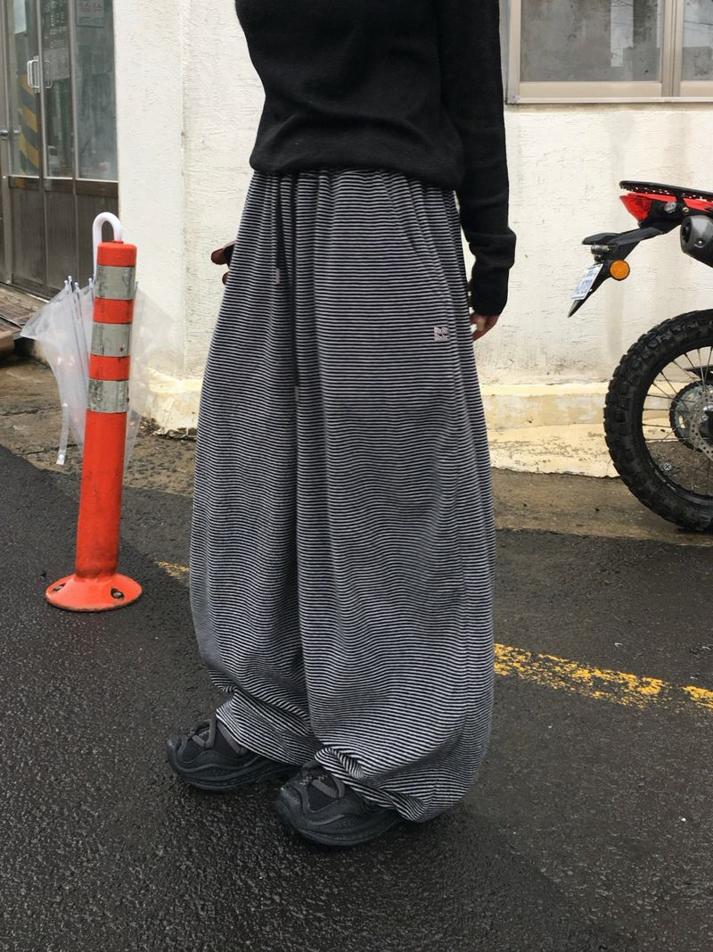 [Ritcore MADE] Striped Terry Wide Pants (3c)