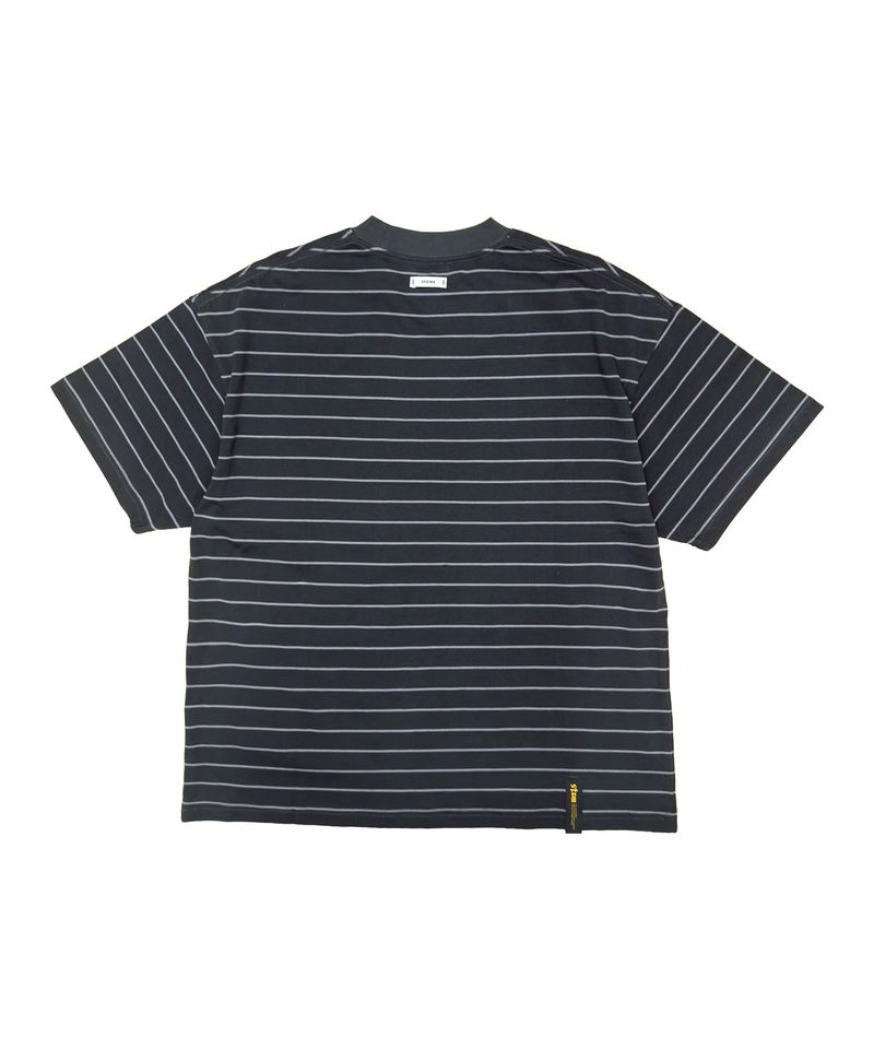 STRIPE SHORT SLEEVES CHARCOAL