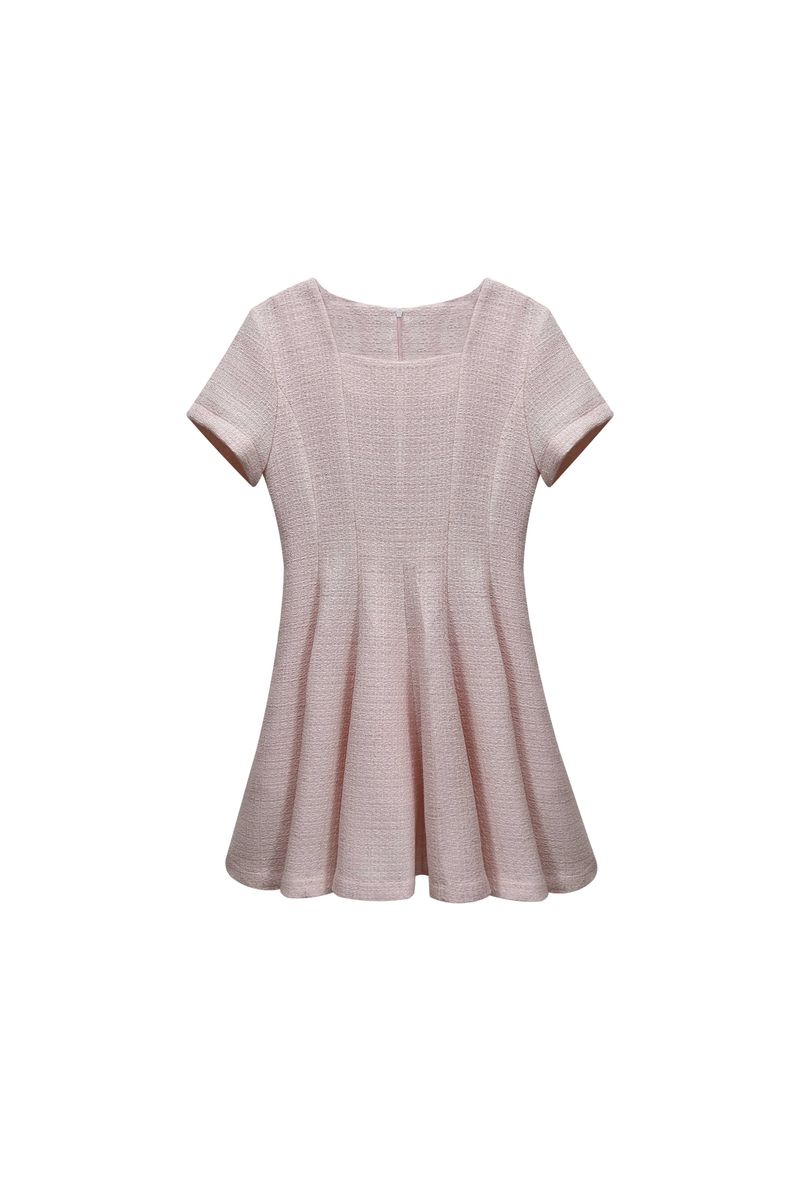 LANI TWEED DRESS / PINK