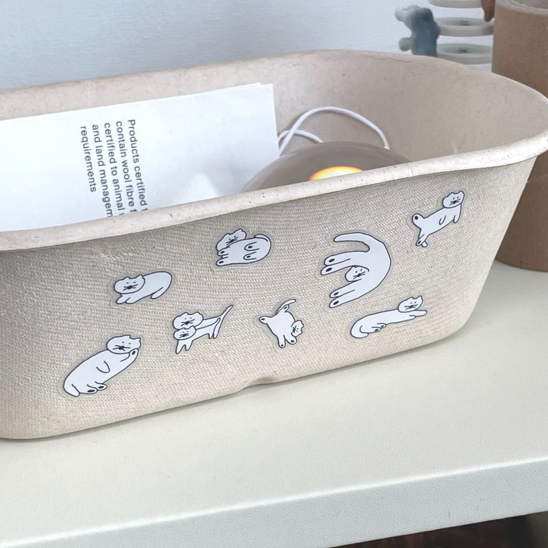 Diverse cat seal stickers (2 set)