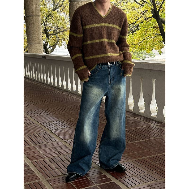   [F/W] Stripe angora warmer knit(4color)