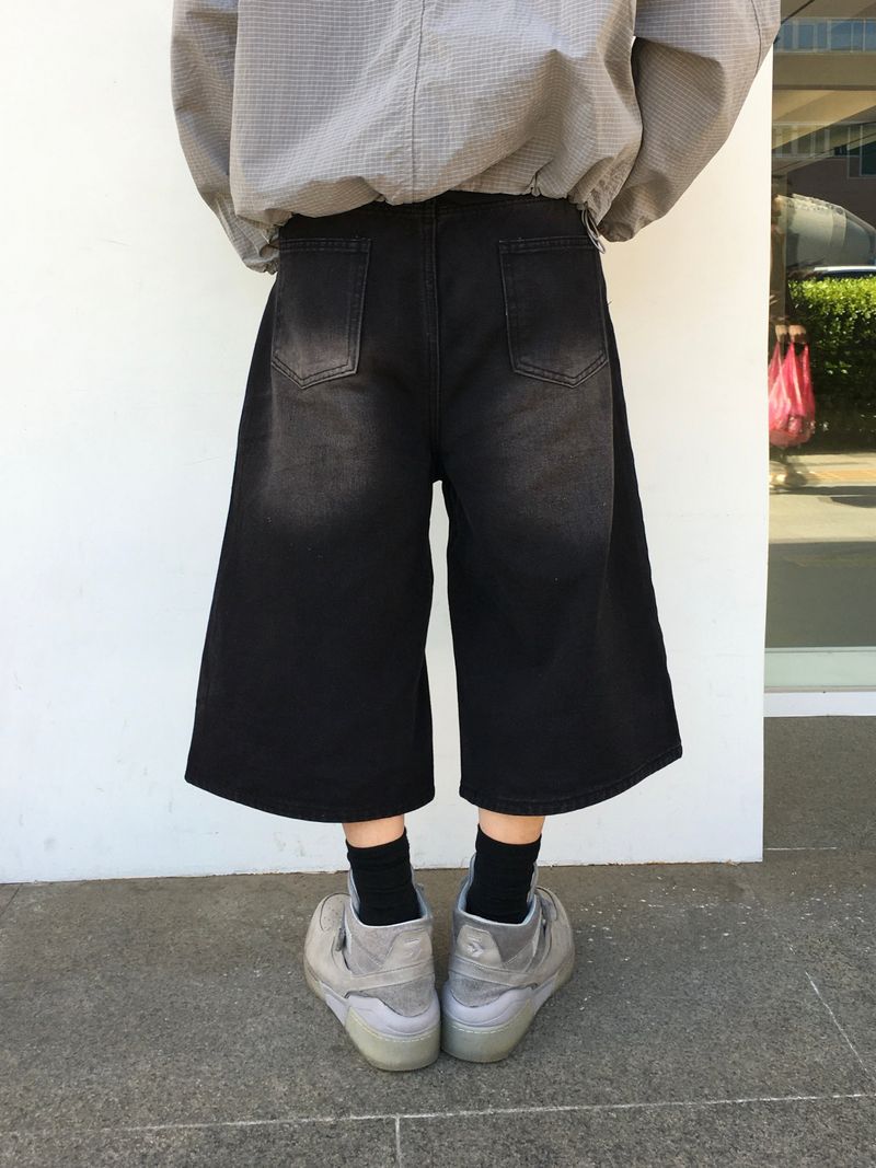 Luke Washed Bermuda Denim Pants 3C